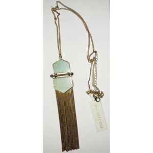 Emerald & Gold Statement Pendant Necklace